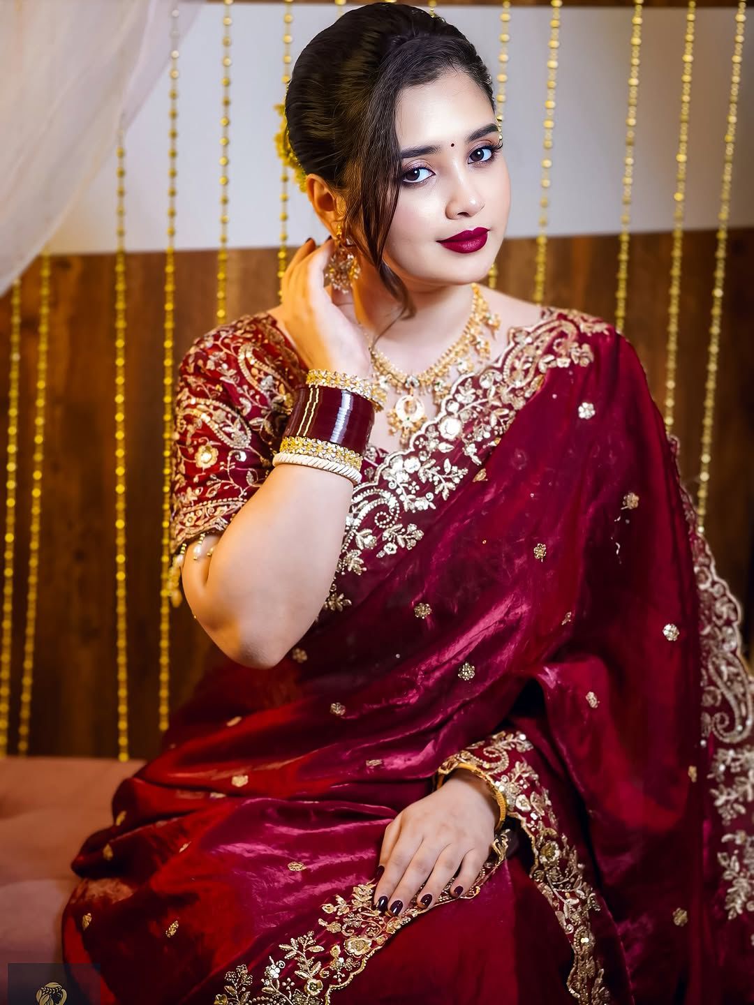 New Bollywood Trending Fendy Satin Silk Saree with Embroidery & Sequins Work