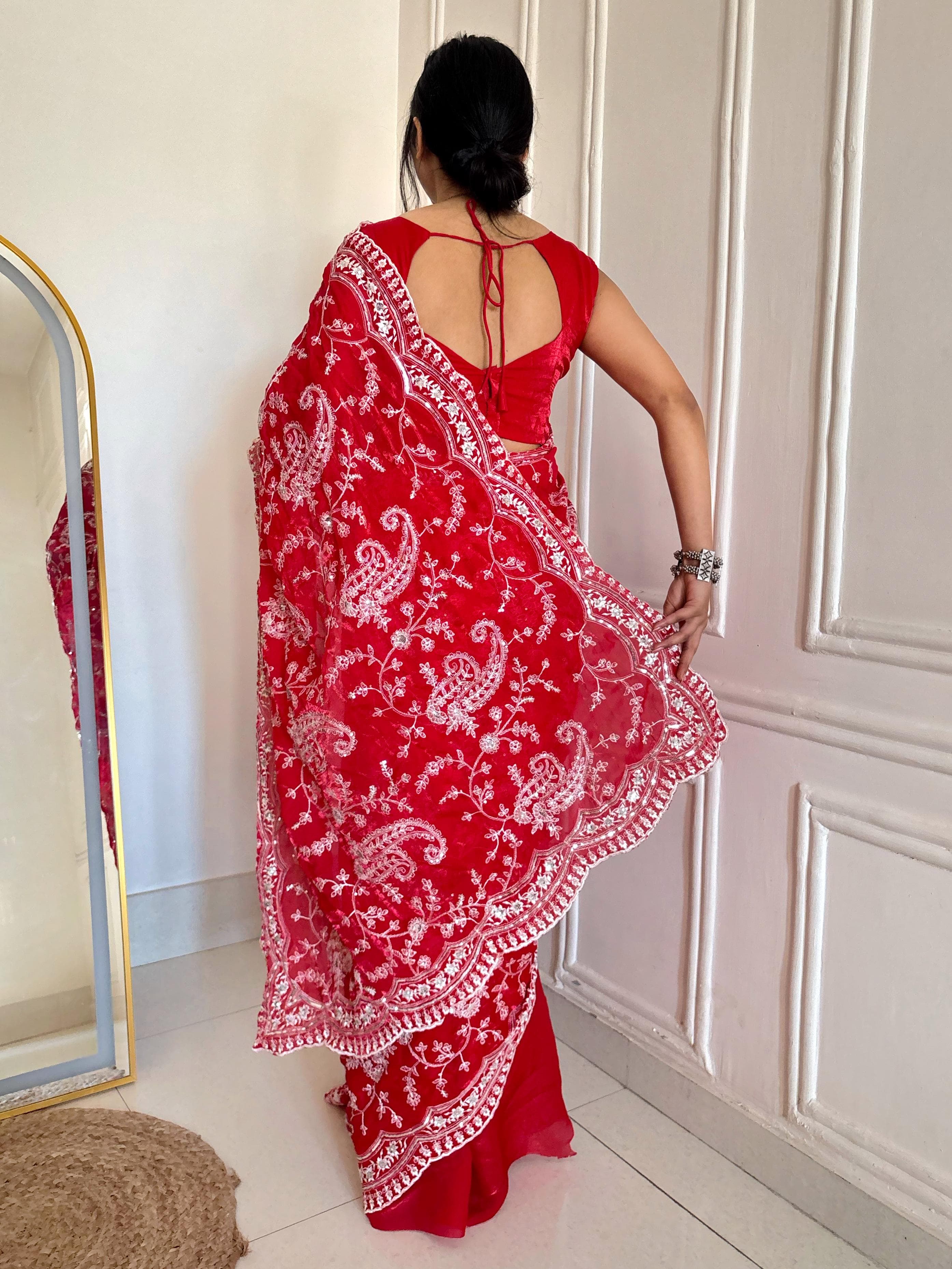 Leheriya Pattern Saree