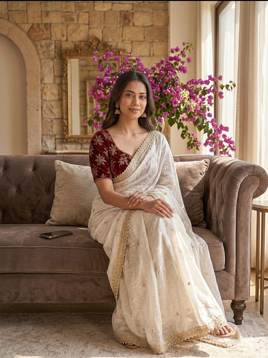 Very Soft & Elegant Rich Look Fendy Satin Saree
