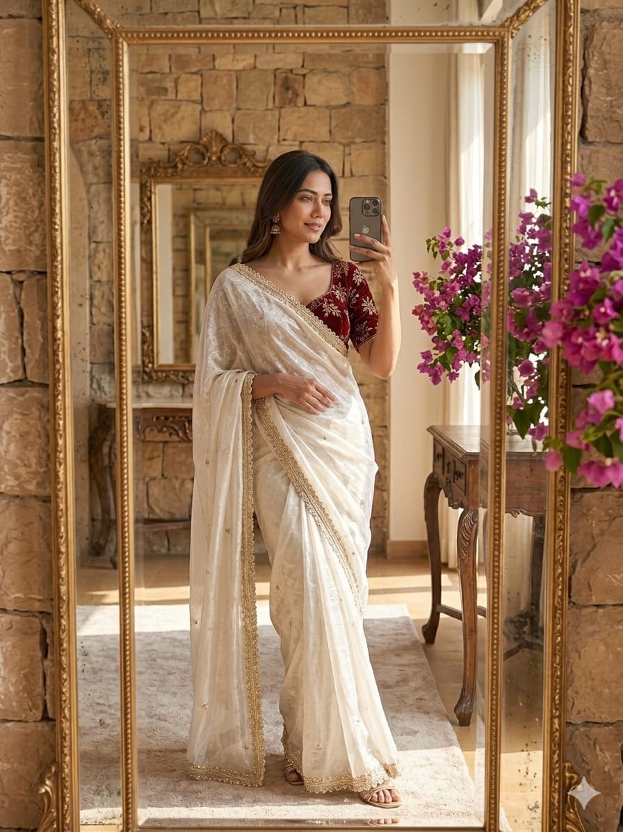 Very Soft & Elegant Rich Look Fendy Satin Saree