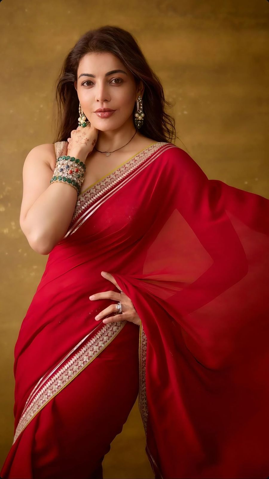 Designer Bollywood Saree in Pure Fandy Satin Silk