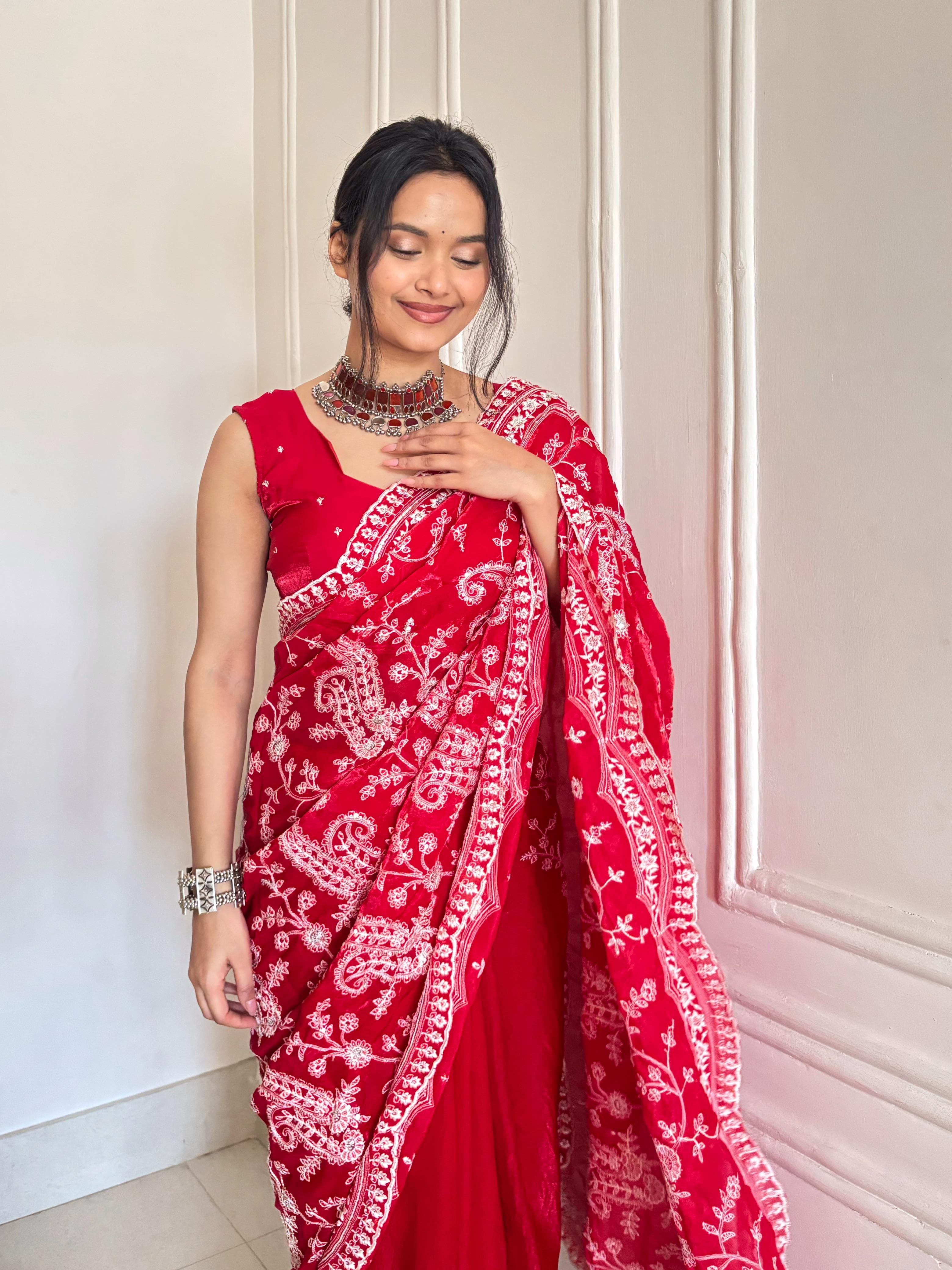 Leheriya Pattern Saree